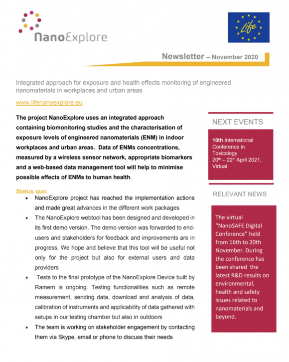 2020 NanoExplore November Newsletter